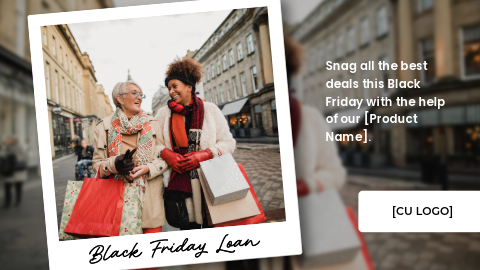 Two senior women hold shopping bags and walk down a cobbled street laughing.