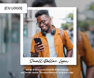 A young man smiles while looking at his cell phone. He has a backpack on and headphones wrapped around his neck.
