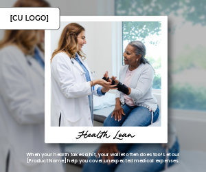A woman sits on the exam table in a doctor's office. Her wrist is in a brace and the doctor is talking to her while smiling.