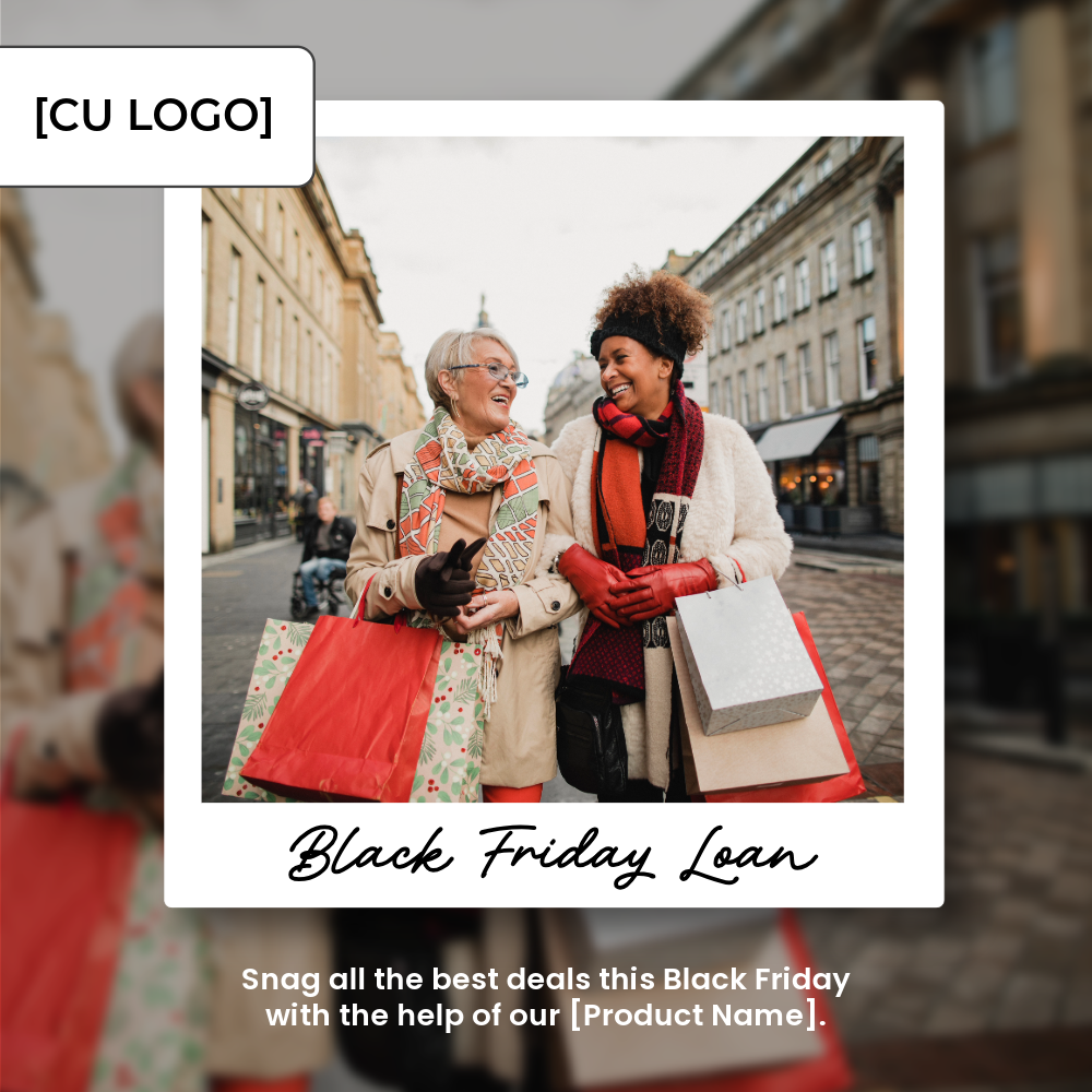 Two senior women hold shopping bags and walk down a cobbled street laughing.